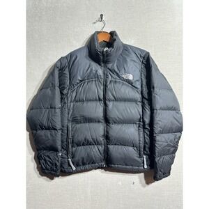 The North Face Nuptse Jacket 700 Down Fill Womens Small Black Winter Puffer Coat